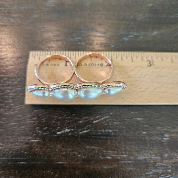 RFM Rose Gold Double Finger Ring - Picture 10 of 15